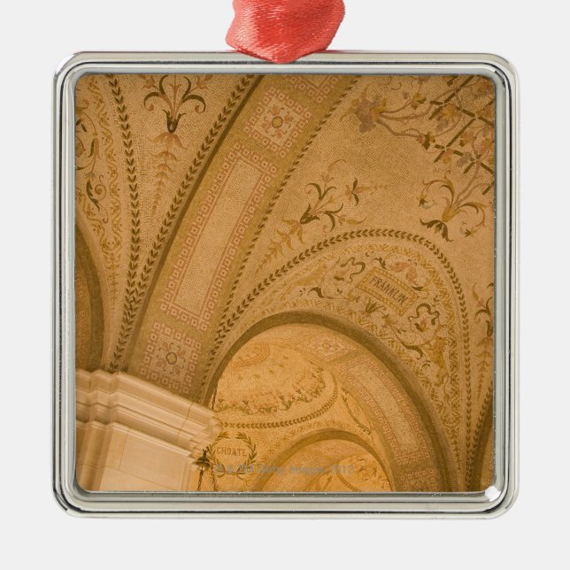 Ornamento De Metal Detalhe do teto, biblioteca pública de Boston, (Frente)