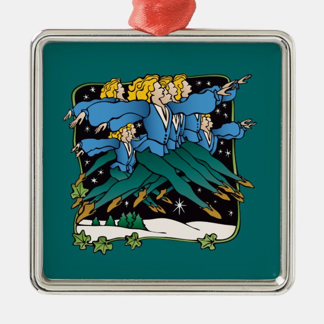 Ornamento De Metal Dez senhores um pulo (Frente)