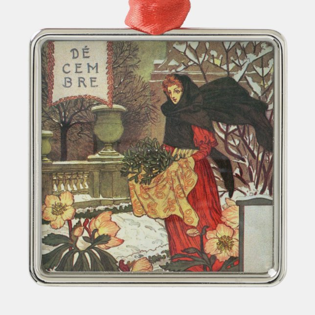 Ornamento De Metal Dezembro (Frente)