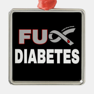 Ornamento De Metal Diabetes FU