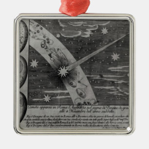 Ornamento De Metal Diagrama astrológico do cometa