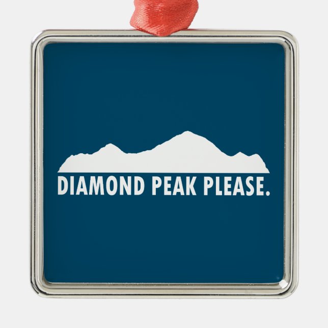 Ornamento De Metal Diamond Peak, Por Favor (Frente)