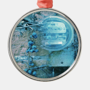 Ornamento De Metal Dica Blues da Vista do Beco Traseiro