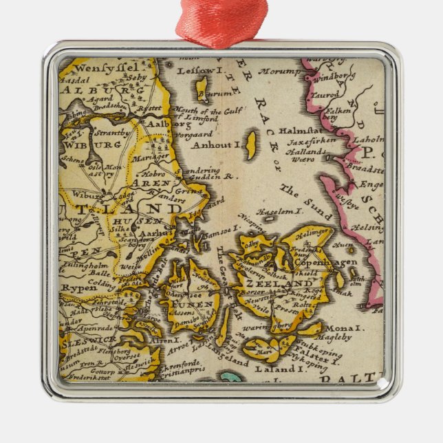 Ornamento De Metal Dinamarca (Frente)