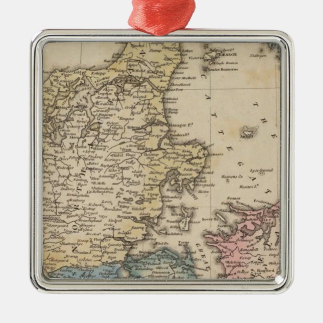 Ornamento De Metal Dinamarca (Frente)