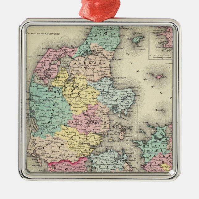 Ornamento De Metal Dinamarca 11 (Frente)