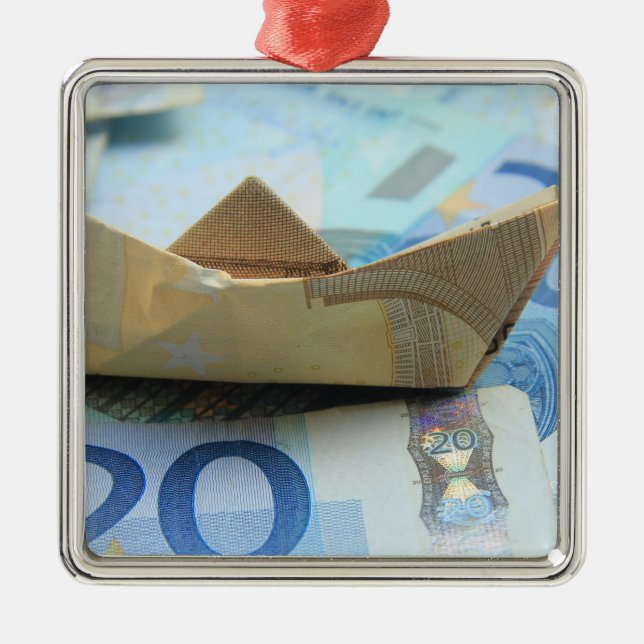 Ornamento De Metal Dinheiro cresce em árvores! (Frente)