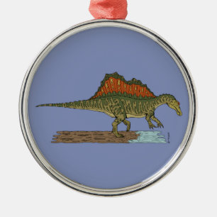 Ornamento De Metal Dinossauro Cretáceo Espinossauro