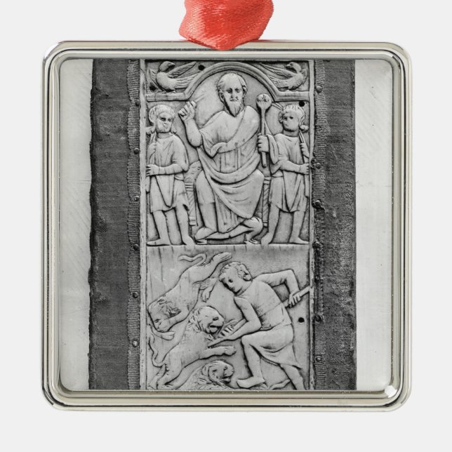 Ornamento De Metal Diptych consular de Aetius, painel do righthand (Frente)