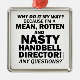 Ornamento De Metal Diretor do Handbell desagradável