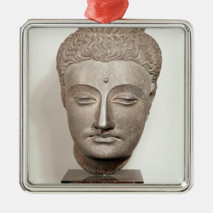 Ornamento De Metal Dirija de uma estátua do Buddha, de