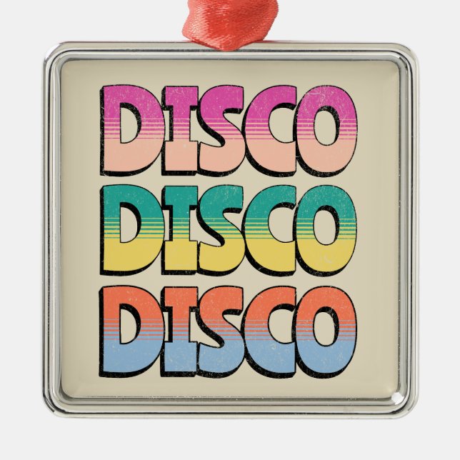 Ornamento De Metal Disco Music (Frente)