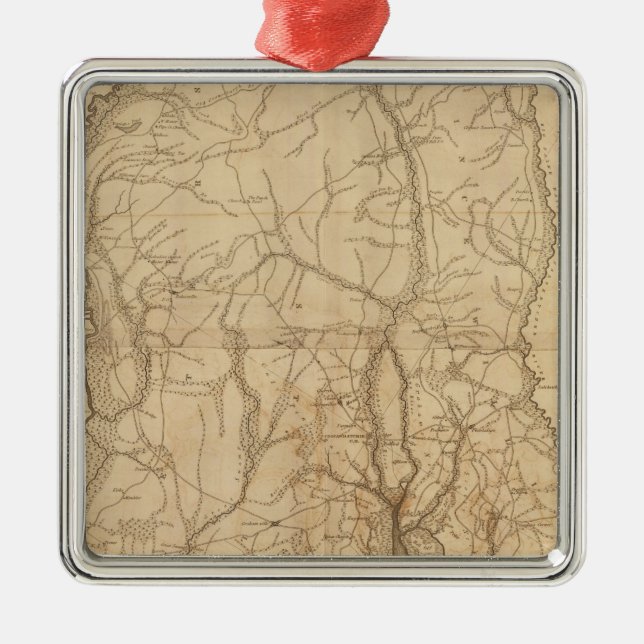 Ornamento De Metal Distrito de Beaufort, South Carolina (Frente)