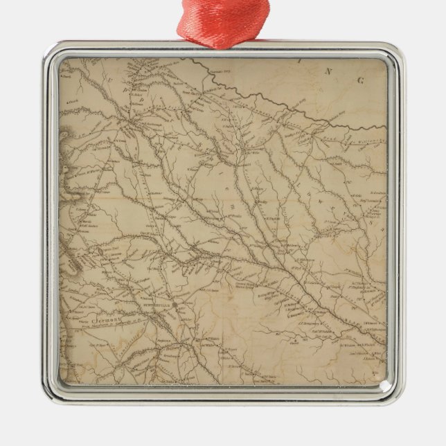 Ornamento De Metal Distrito de Sumter, South Carolina (Frente)