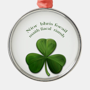 Ornamento De Metal Ditos irlandeses antigos em produtos de design irl
