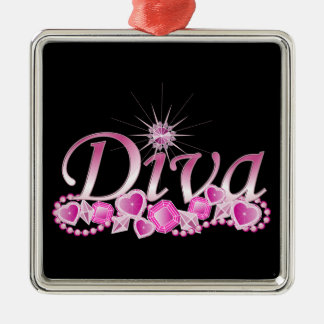 Ornamento De Metal Diva Bling
