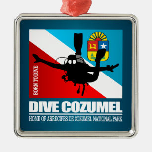 Ornamento De Metal Dive Cozumel DF2