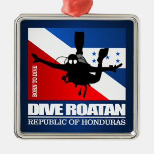 Ornamento De Metal Dive Roatan DF2
