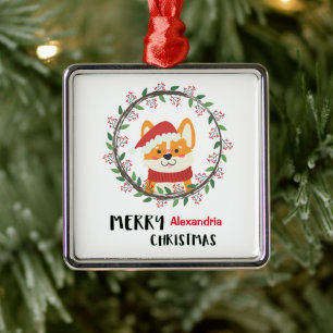 Ornamento De Metal Divertido Papais noeis de Natal Feliz