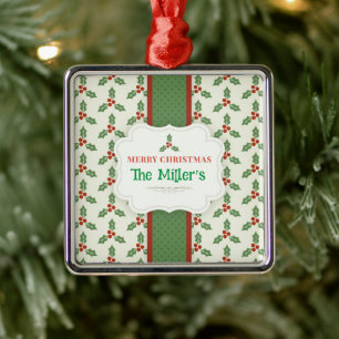 Ornamento De Metal DIVERTIDO! X-mas Metal Ornament - Personalizado - 
