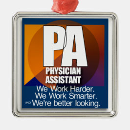 ORNAMENTO DE METAL DIVISA DO PA NÓS TRABALHAMOS MAIS DURAMENTE UM