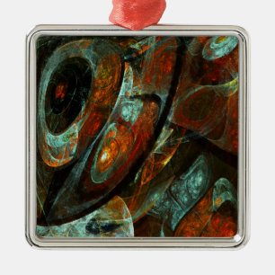 Ornamento De Metal Divisão de Abstrato de Tempo