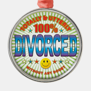 Ornamento De Metal Divorciado totalmente