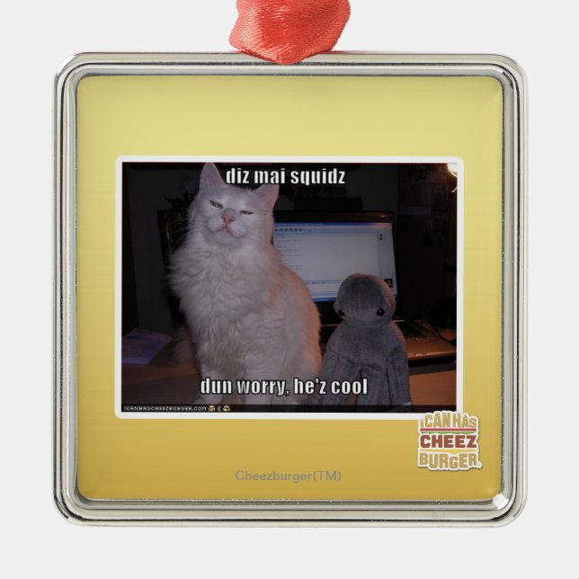 Ornamento De Metal Diz mai squidz (Frente)