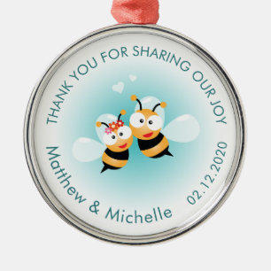 Ornamento De Metal Doce Queria Ser Casal Bonito Casamento Obrigado