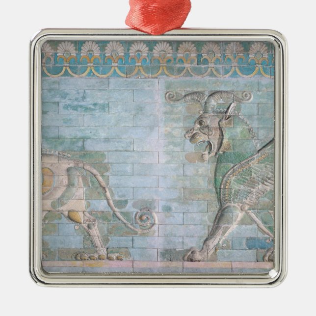 Ornamento De Metal Dois grifos voados, do palácio de (Frente)