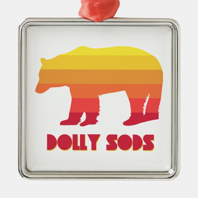 Ornamento De Metal Dolly Sods Wilderness Urso (Frente)