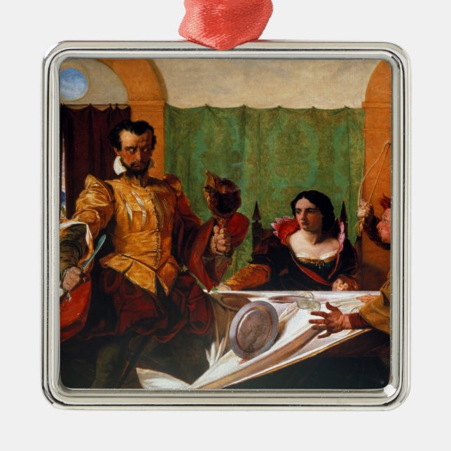 Ornamento De Metal Domesticar do Shrew (Frente)