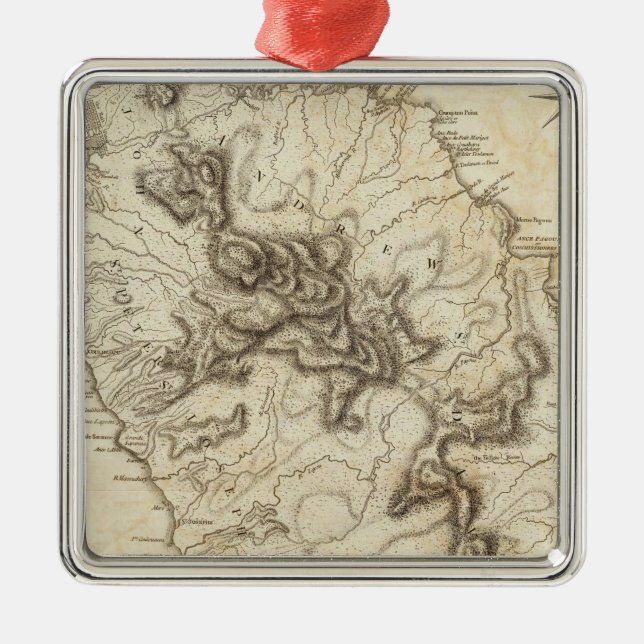 Ornamento De Metal Dominica (Frente)