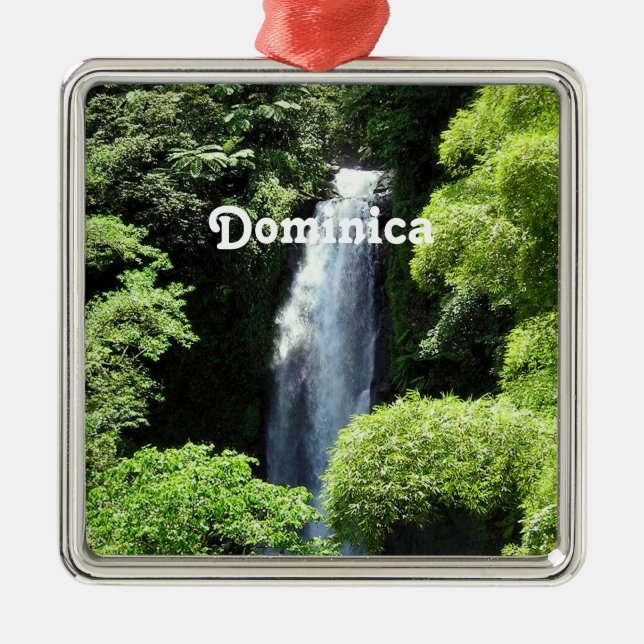 Ornamento De Metal Dominica (Frente)
