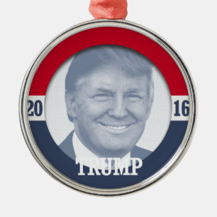 Ornamento De Metal Donald Trump 2016