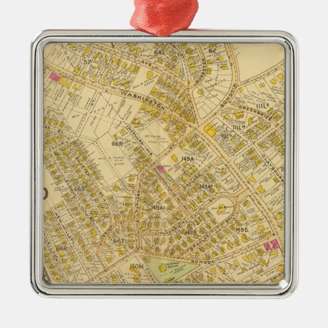 Ornamento De Metal Dorchester, Massachusetts 4 (Frente)