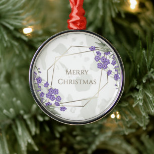 Ornamento De Metal Dourada coloração aquosa geométrica, moldura de