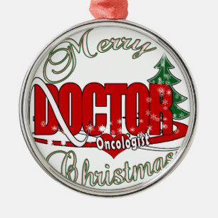 ORNAMENTO DE METAL DOUTOR ONCOLOGISTA MERRY CHRISTMAS