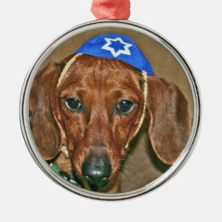 Ornamento De Metal Doxie judaico