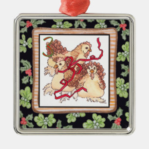 Ornamento De Metal Doze dias do Natal