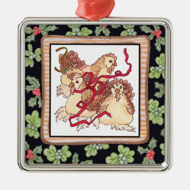 Ornamento De Metal Doze dias do Natal (Frente)