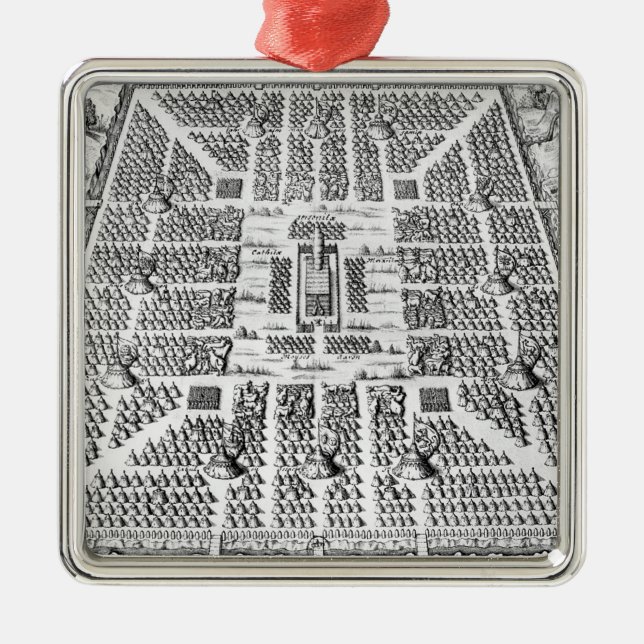 Ornamento De Metal Doze tribos de Israel (Frente)