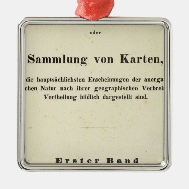 Ornamento De Metal Dr. Heinrich Berghaus do frontispício (Frente)