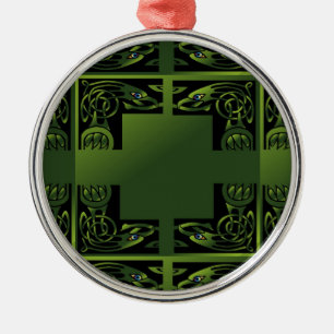 Ornamento De Metal Dragão Celta