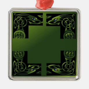 Ornamento De Metal Dragão Celta