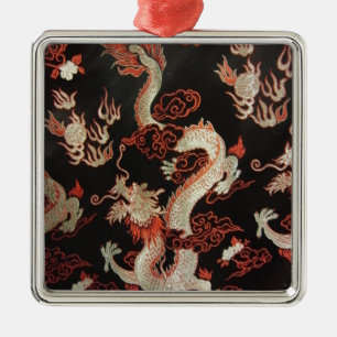 Ornamento De Metal Dragão Chinês