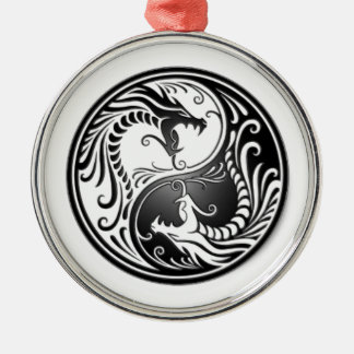 Ornamento De Metal dragoes de yin yang