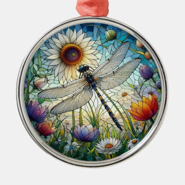 Ornamento De Metal Dragonfly Ornament (Frente)
