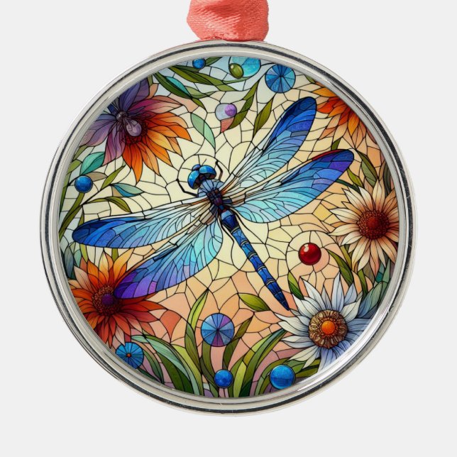 Ornamento De Metal Dragonfly Ornament (Frente)
