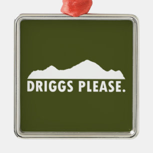 Ornamento De Metal Driggs Idaho Por Favor